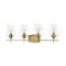 Z-Lite Joliet 4 Light Vanity, Olde Brass & Clear 473-4V-OBR - alternate 2